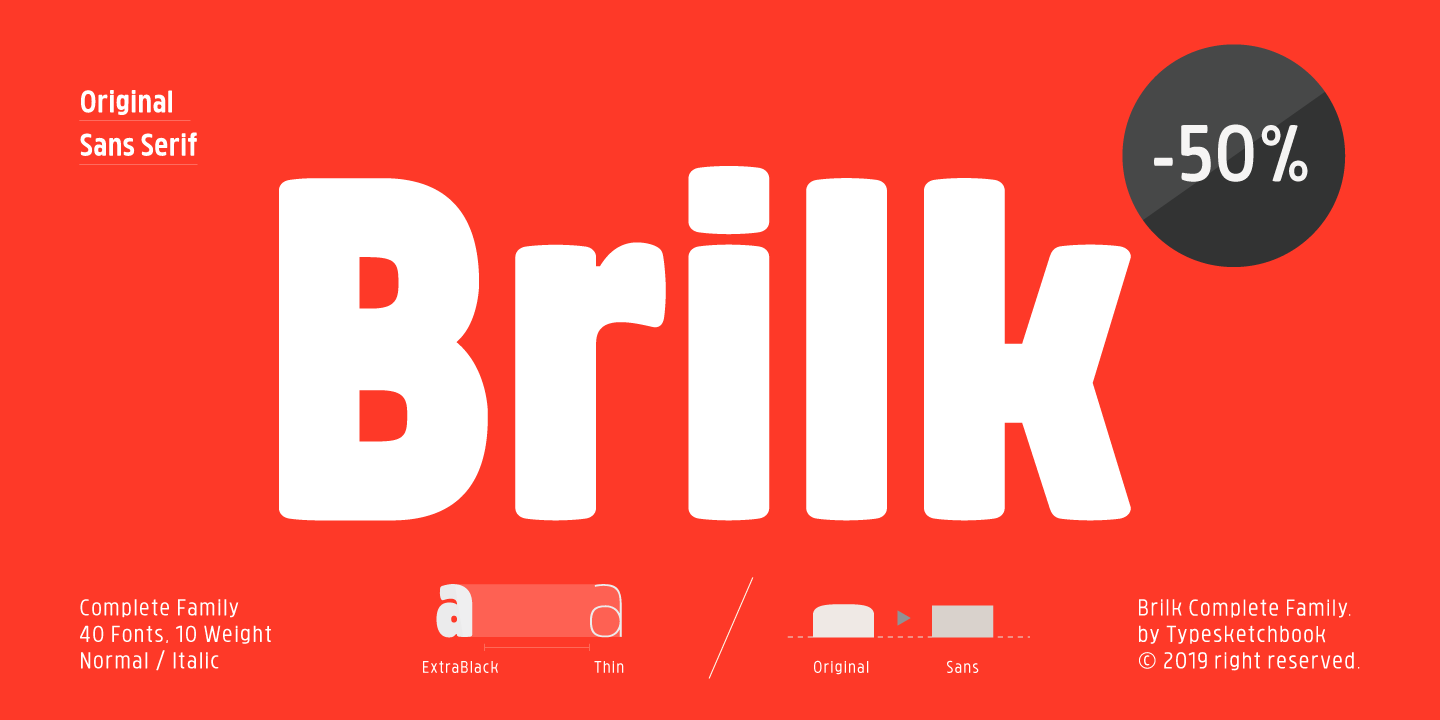 Przykładowa czcionka Brilk #1